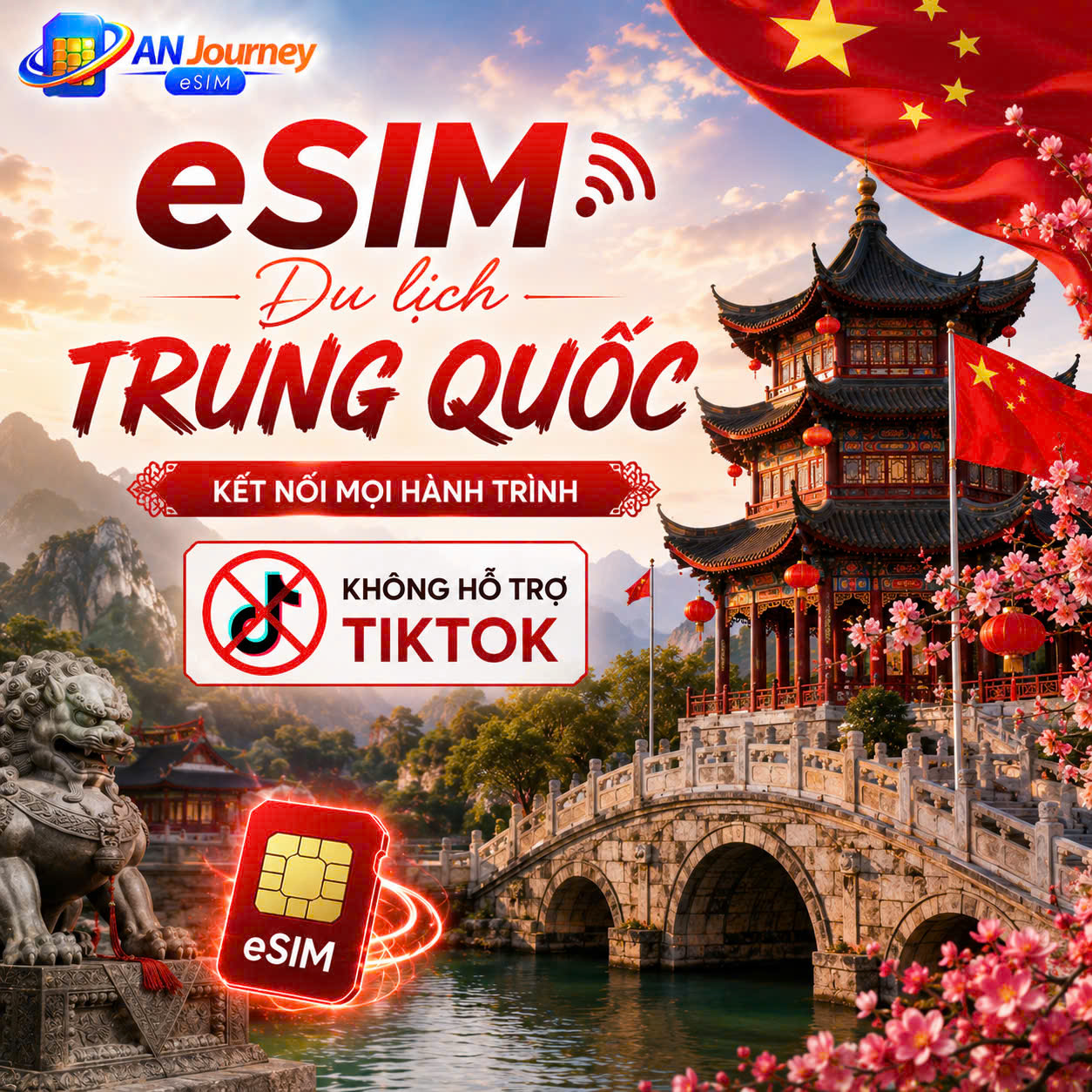 eSIM Du Lịch Trung Quốc ( KHÔNG TIKTOK)